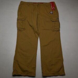 NEW Unionbay 46x32 Khaki Y15EH3D Relaxed Fit Cargo Mens Pants